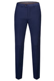 Marinblå 3 Stycken Slim Fit Kostym Herr
