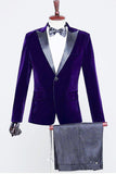Black Velvet Tuxedo Blazer för män