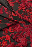 Rödskårad Lapel Jacquard Prom Blazer