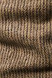 Khaki Tweed En Knapp Hackad Lapel Blazer Herr