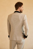 Grå 2-Delad Shawl Lapel Herr Tuxedo