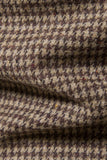 Khaki Plaid One Button Blazer Herr