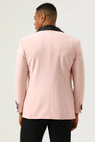 Rosa Shawl Lapel 3 Piece Mäns baldräkter