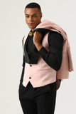 Rosa Shawl Lapel 3 Piece Mäns baldräkter
