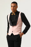 Rosa Shawl Lapel 3 Piece Mäns baldräkter