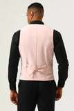 Rosa Shawl Lapel 3 Piece Mäns baldräkter