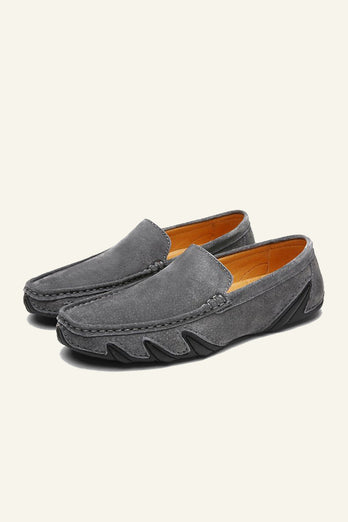Nubuck läder ärtor skor för män