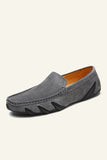 Nubuck läder ärtor skor för män