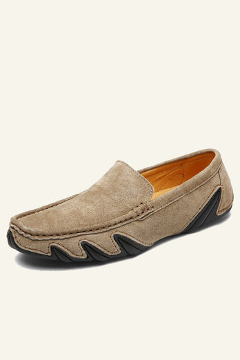 Nubuck läder ärtor skor för män