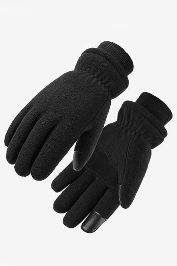 Svarta vintervarma handskar