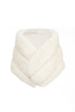 Vit fuskpäls wrap