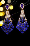 Royal Blue Strass Stud Örhängen