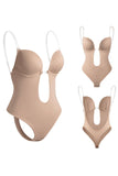 Svart utskuren push-up magkontroll shapewear