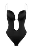 Svart utskuren push-up magkontroll shapewear