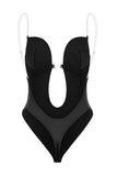 Svart utskuren push-up magkontroll shapewear