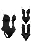 Svart utskuren push-up magkontroll shapewear