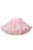 Champagne Rufsig Flicka Tutu Kjol