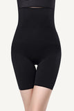 Svart Lårhög Midja Kontroll Seamless Shapewear