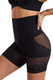 Aprikos Hög Midja Rumplyftande Korsett Spets Andningsbar Shapewear