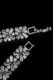Royal Blue Crystal Halsband Örhänge Smycken Set