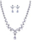 Load image into Gallery viewer, Royal Blue Butterfly Crystal Drop Örhängen Halsband Smycken Set