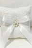 Load image into Gallery viewer, Elfenben Spets Pearl Bowknot Ring Bearer Kudde