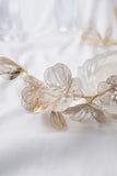 Champagne Pearl Blommor Pannband