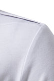 Svarta Slim Fit Kortärmade Toppar för män