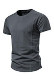 Svart Sommar T-shirt För Män