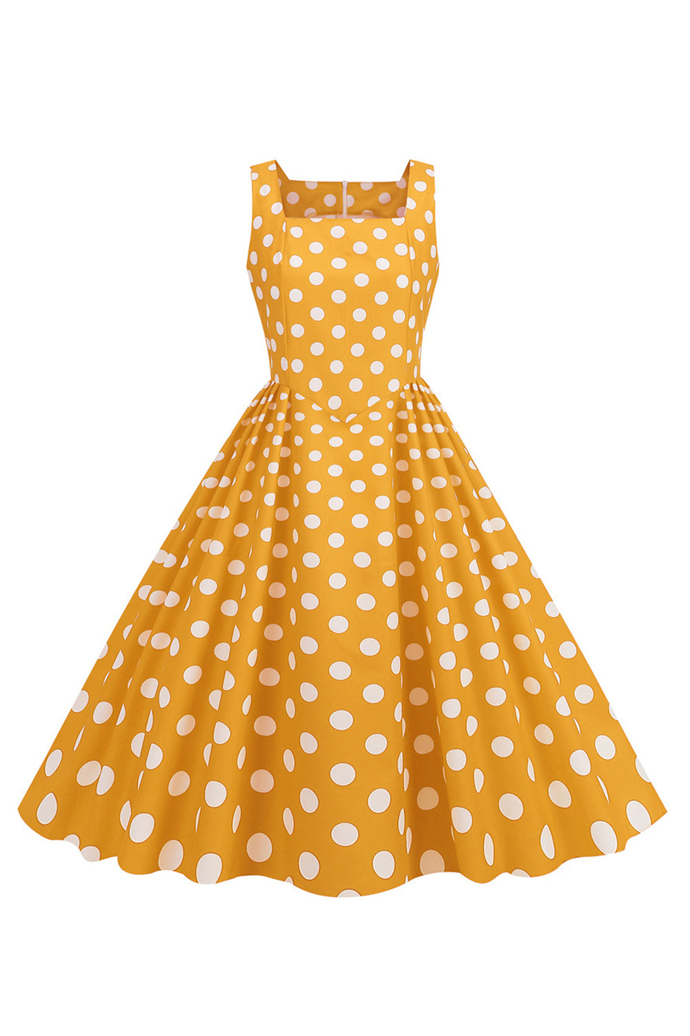 Svarta Prickar Vintage 1950-Talets Klänning