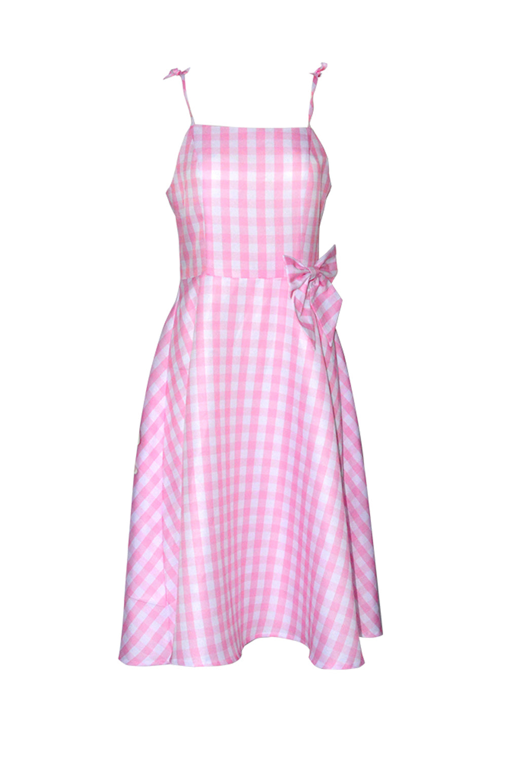 Rosa Pläd Pin Up 1950-tals klänningstillbehörsset