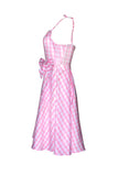 Rosa Pläd Pin Up 1950-tals klänningstillbehörsset