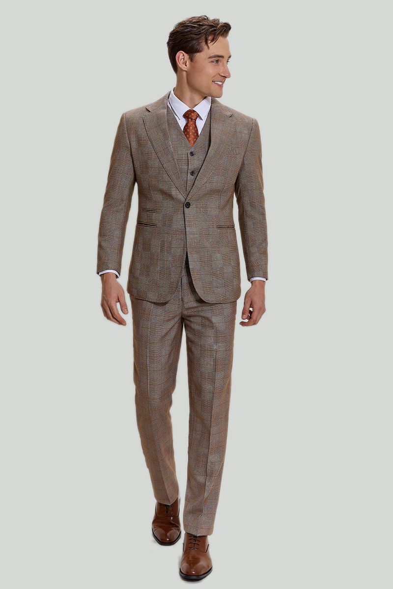 Load image into Gallery viewer, Bruna 3-Delat Rutiga Bal Kostym Set