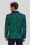 Grön Paljett Blazer Herr
