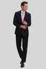 Load image into Gallery viewer, Svart Jacquard Satin Hached Lapel Blazer