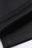 Svart Jacquard Sjal Lapel 2 Stycken Kostym Herr