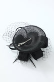 Svart dam Gatsby Pannband