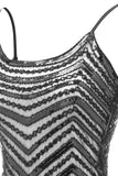 Bodycon Svart Silver Paljetter 20 Tals Klänning