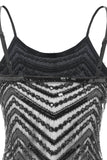 Bodycon Svart Silver Paljetter 20 Tals Klänning