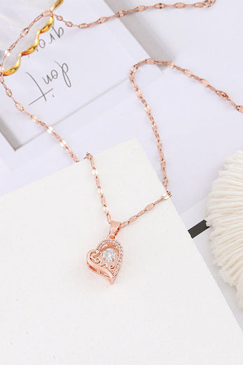 Love Heart Pendant Halsband