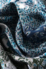 Load image into Gallery viewer, Blå blad tryckt fyrkantig halsduk