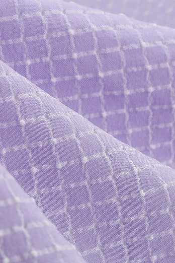Lavendel Halterneck Rutig Vintage Kläder
