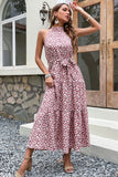 Halterneck Blommig Boho Sommarklänning