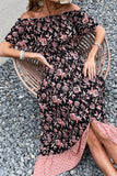 Off-shoulder Svart Boho Sommarklänning
