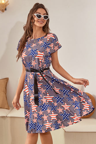Printed American Flag Vintage Kläder