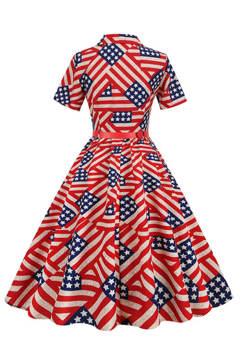 American Flag Print Vintage Kläder