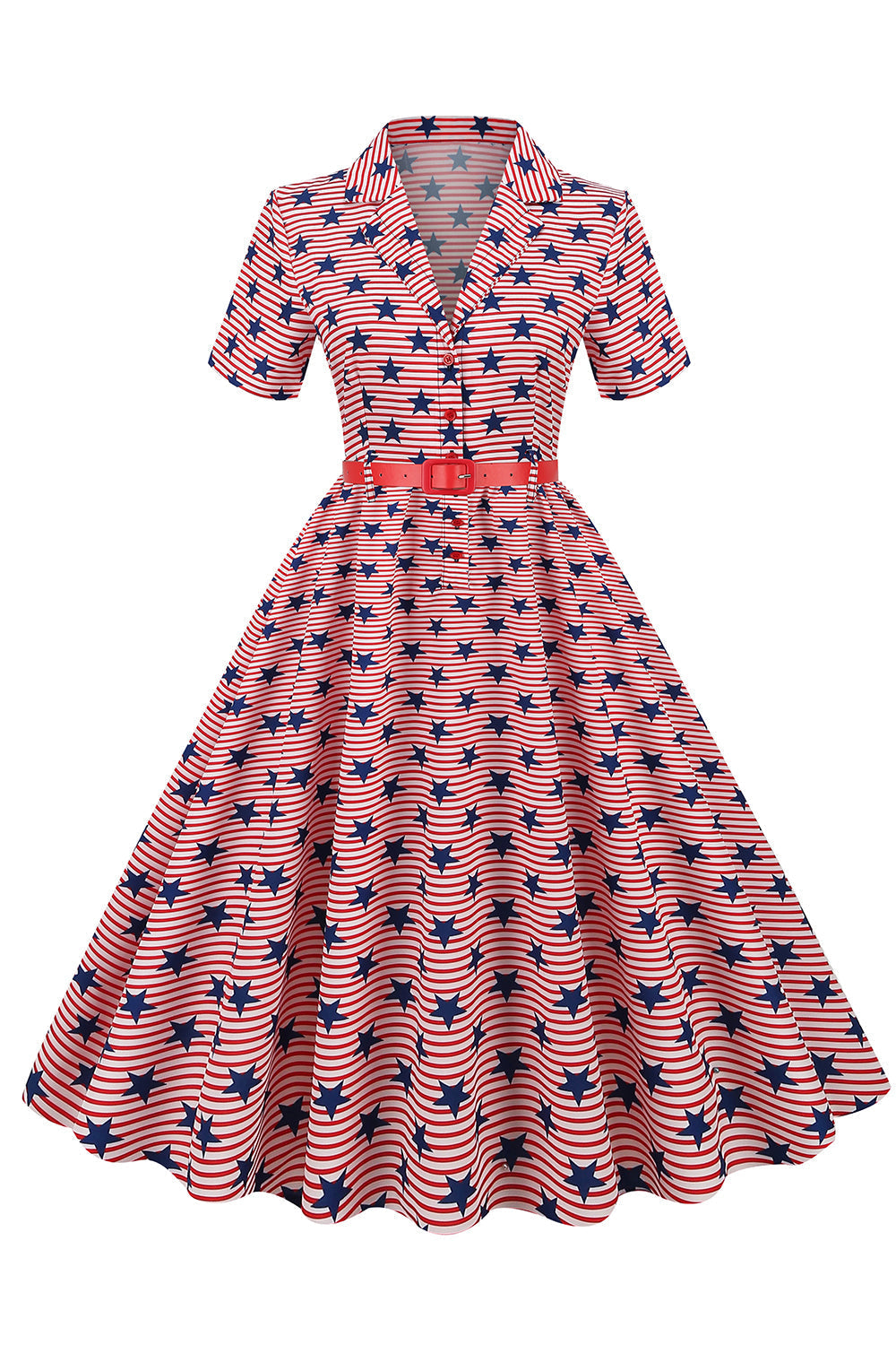 American Flag Stars Print Vintage Kläder