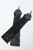 Load image into Gallery viewer, Svarta sex stycken halsbandshandskar 1920 -talets festtillbehör