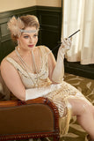 Champagne Drop Örhängen Halsband 1920-talet Party Tillbehör Set