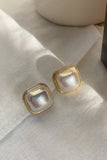 Vintage Square Pearl Örhängen